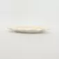 Striped Floral Plate–cream yellow