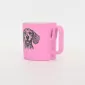 Dog Mug-vibrant pink