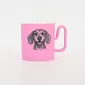 Dog Mug-vibrant pink