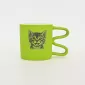 Cat Mug-casual green