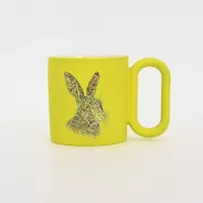 Bunny Mug-cheerful yellow