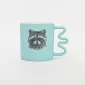 Raccoon Mug-gentle blue