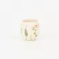 Floral Crackle Glaze Cup