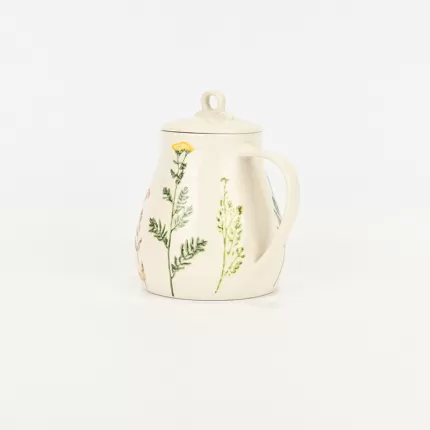 Floral Crackle Glaze Pot