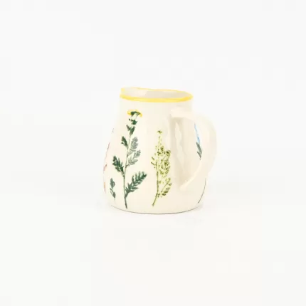 Floral Crackle Glaze Creamer