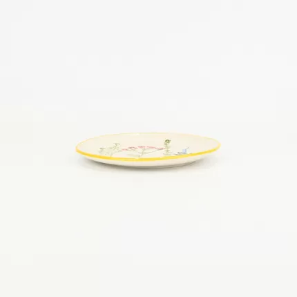 Floral Crackle Glaze Dish