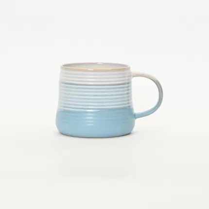 Three-Layer Gradient Thread Mug - sky blue