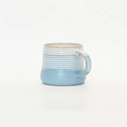 Three-Layer Gradient Thread Mug - sky blue