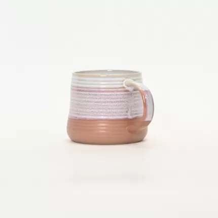 Three-Layer Gradient Thread Mug - brick red