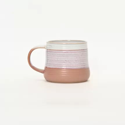 Three-Layer Gradient Thread Mug - brick red