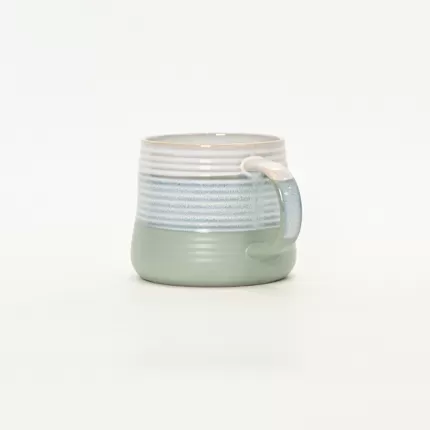 Three-Layer Gradient Thread Mug -light green