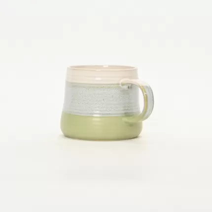 Three-Layer Gradient Thread Mug -grass green