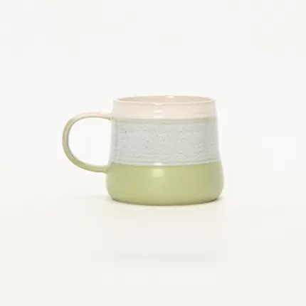 Three-Layer Gradient Thread Mug -grass green
