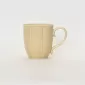 Milk coffee yellow Curly Leaf Emboss Mug