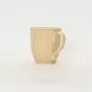 Milk coffee yellow Curly Leaf Emboss Mug