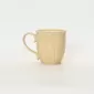 Milk coffee yellow Curly Leaf Emboss Mug