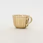 Milk coffee yellow Curly Leaf Emboss Mug
