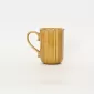 Apricot leaf yellow Curly Leaf Emboss Mug