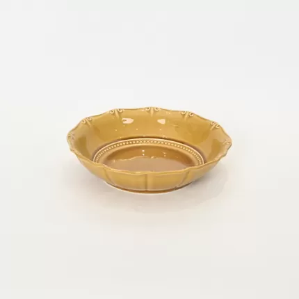 Apricot leaf yellow Curly Leaf Emboss Plate