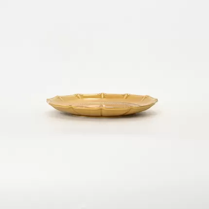 Apricot leaf yellow Curly Leaf Emboss plate