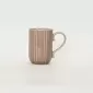 Light grey purple Curly Leaf Emboss Mug