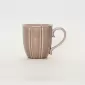 Light grey purple Curly Leaf Emboss Mug
