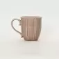 Light grey purple Curly Leaf Emboss Mug