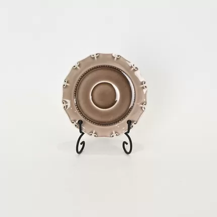 Light grey purple Curly Leaf Emboss Mug