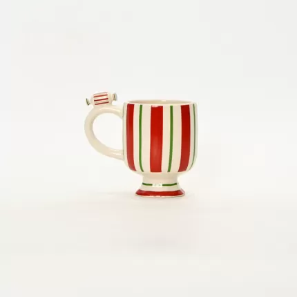 Striped Candy Emboss Mug