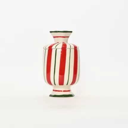Candy series Striped Candy Can with Lid