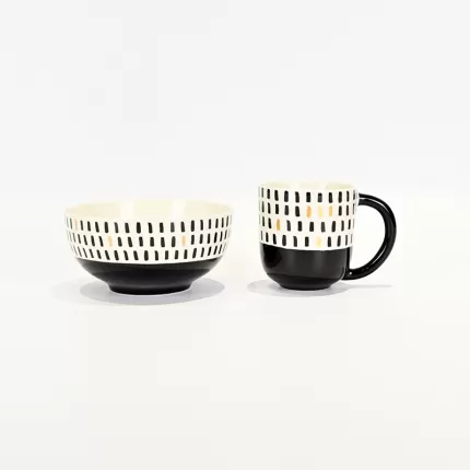 Vertical Stripe Bowl
