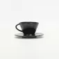 Vertical Stripe Cup and Saucer - white