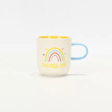 Colorful Time Series Sunshine Rainbow Mug-choose joy
