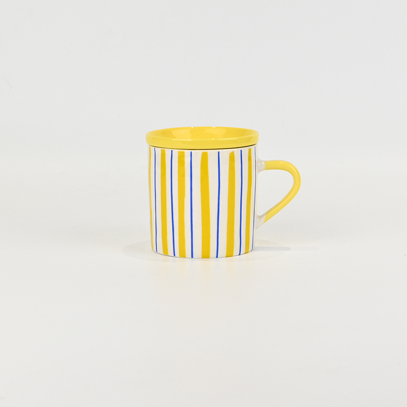 Dopamine Ceramic Cup With Lid