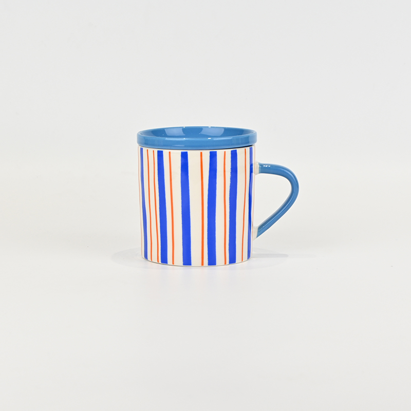 Dopamine Ceramic Cup With Lid