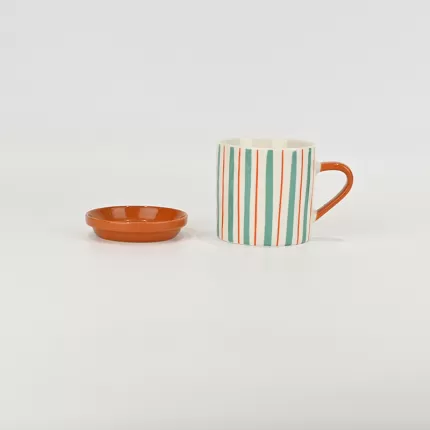 Dopamine Ceramic Cup With Lid