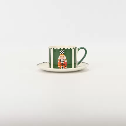 Checkered Soldier Cup&Saucer