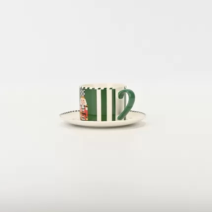 Checkered Soldier Cup&Saucer