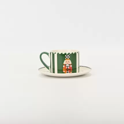 Checkered Soldier Cup&Saucer