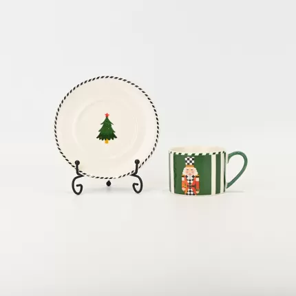 Checkered Soldier Cup&Saucer