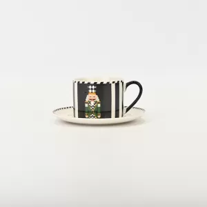 Checkered Soldier Cup&Saucer