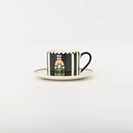 Checkered Soldier Cup&Saucer