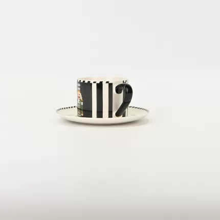 Checkered Soldier Cup&Saucer