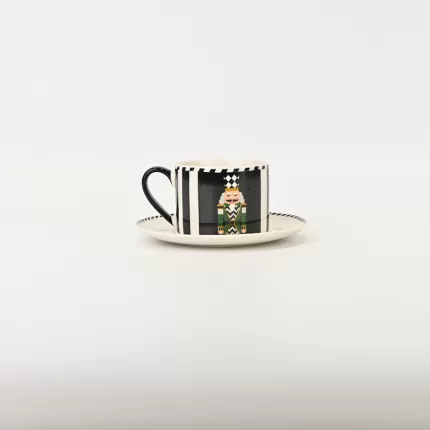 Checkered Soldier Cup&Saucer