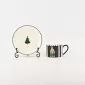 Checkered Soldier Cup&Saucer