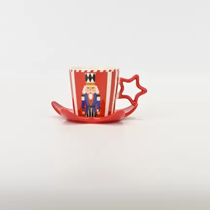 Soldier Series • Checkered Soldier Cup&Saucer