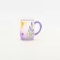 Gradient Pastoral Embossed Mug-purple