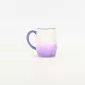 Gradient Pastoral Embossed Mug-purple
