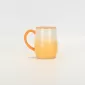 Gradient Pastoral Embossed Mug-orange