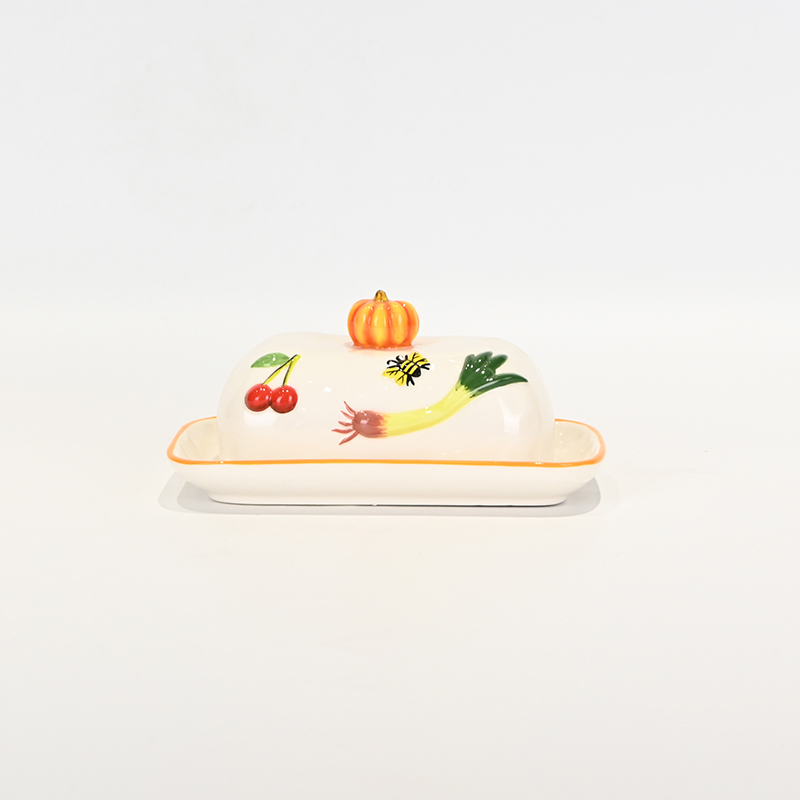 Pastoral Embossed Butter Dish
